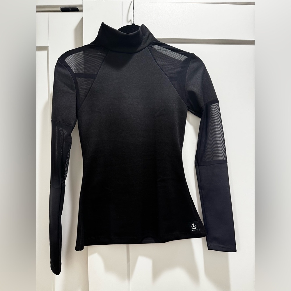 ABSTRÁCTIKA CRAFTS Mesh Mock Neck Futuristic Top - Picture 7 of 9